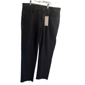 Size 31 Hale Black Denim Woman Jeans With Pockets 100%cotton